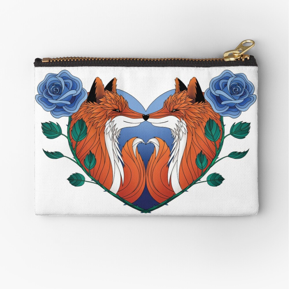pochette renards dans un coeur
